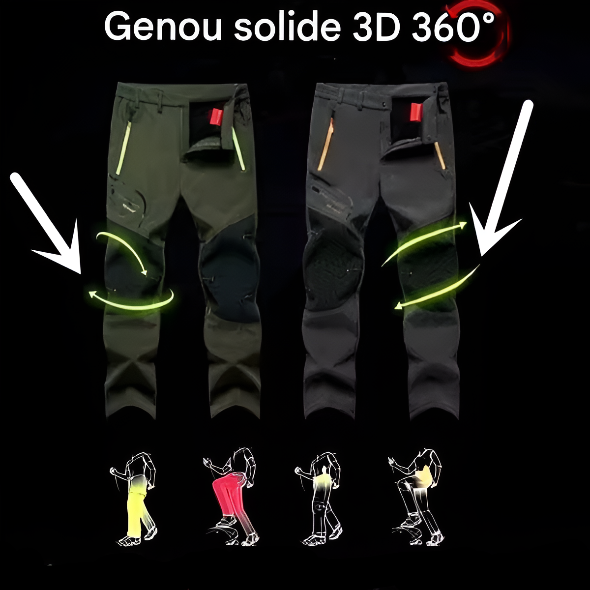 NordFlex™ – Pantalon Thermique et Imperméable