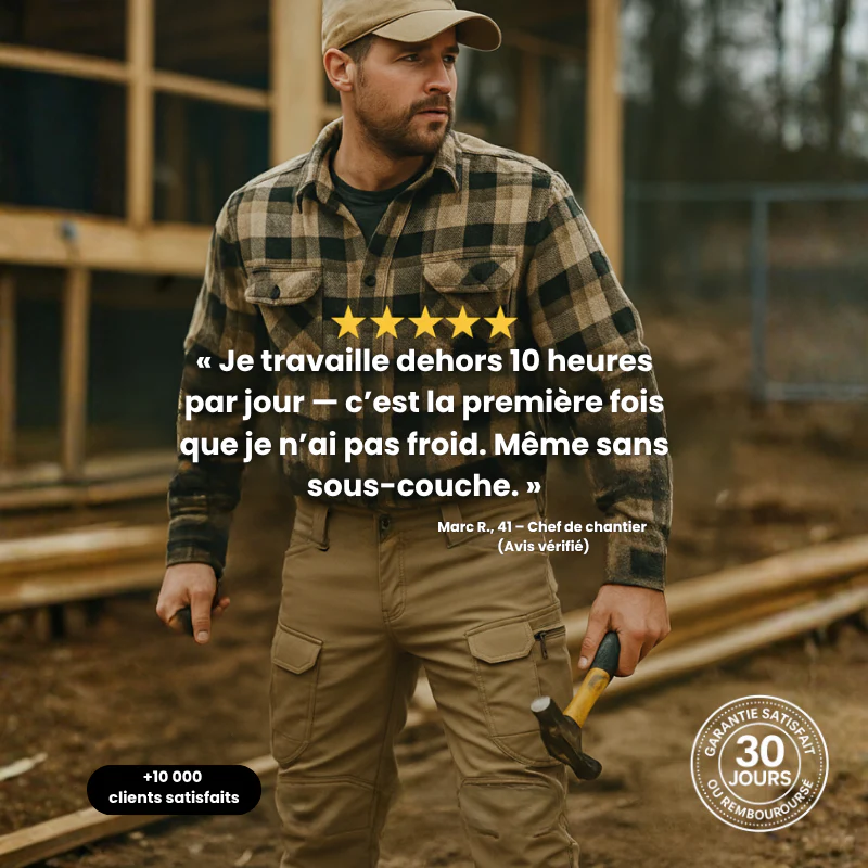 NordForge™ – Pantalon Hiver Renforcé