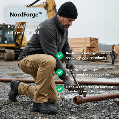 NordForge™ – Pantalon Hiver Renforcé