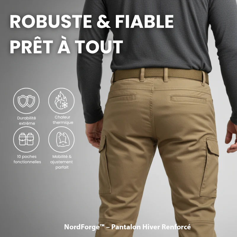 NordForge™ – Pantalon Hiver Renforcé