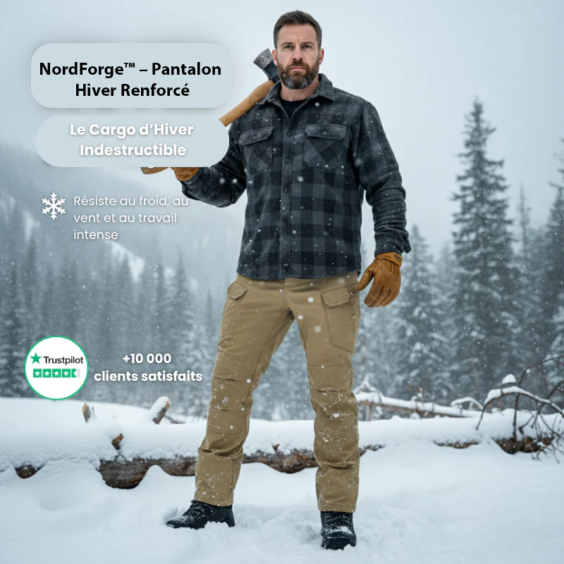 NordForge™ – Pantalon Hiver Renforcé